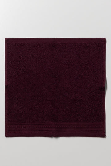 Face Cloth Burgundy