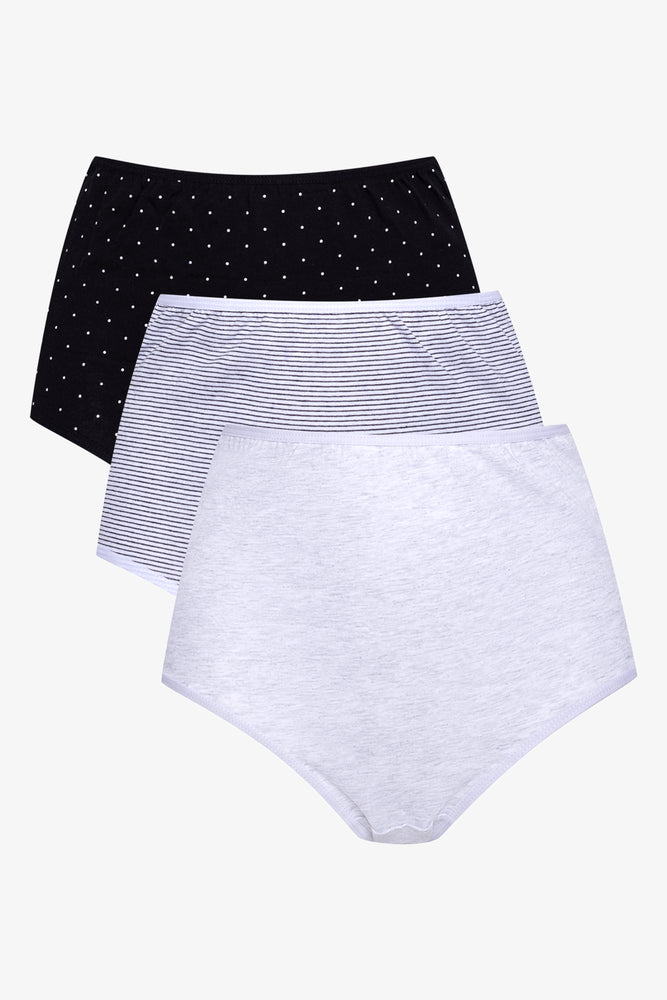 3 Pack Briefs Black And White