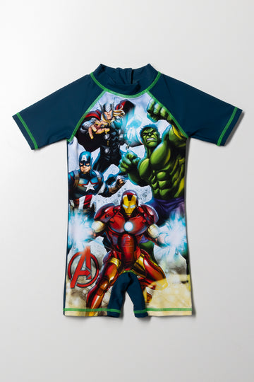 Avengers Swimsuit Navy