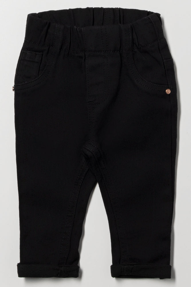 Denim Jeggings Black