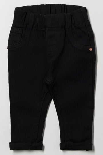 Denim Jeggings Black