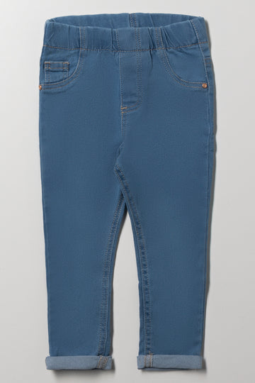 Denim Jeggings Mid Blue