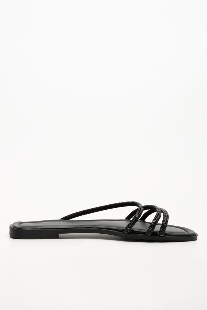 Diamante Sandals Black