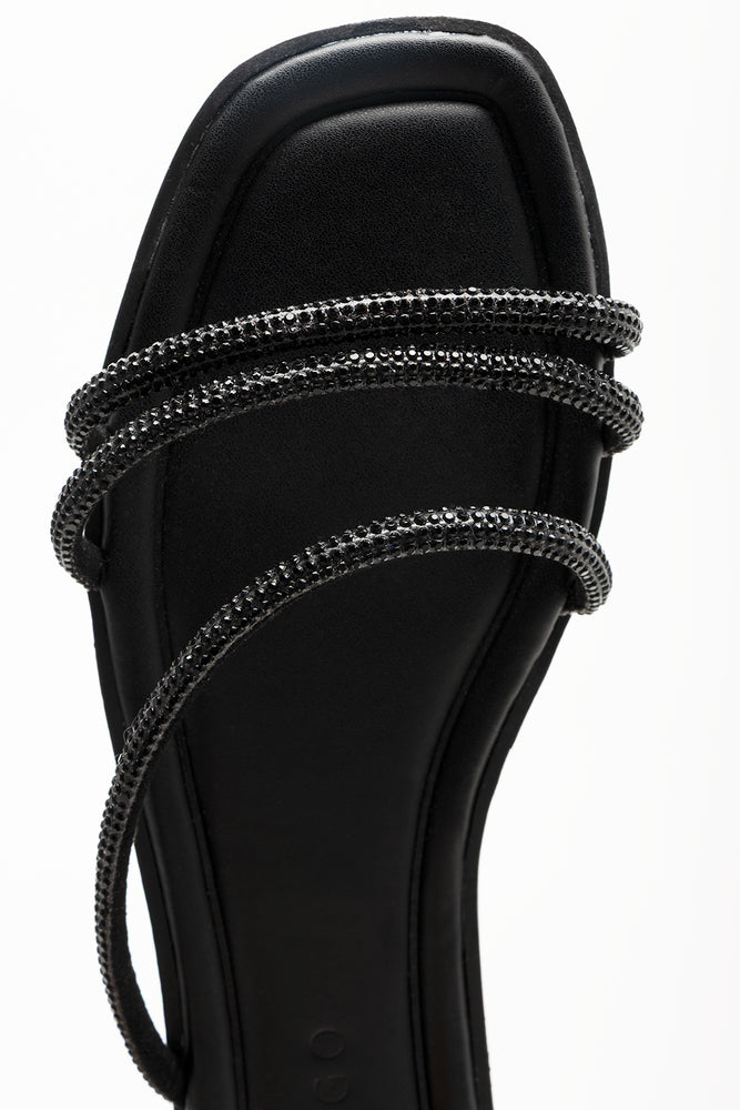 Diamante Sandals Black (4)