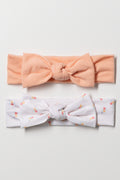 2 Pack Headbands Peach