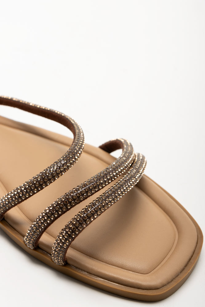 Diamante Sandals Natural (2)