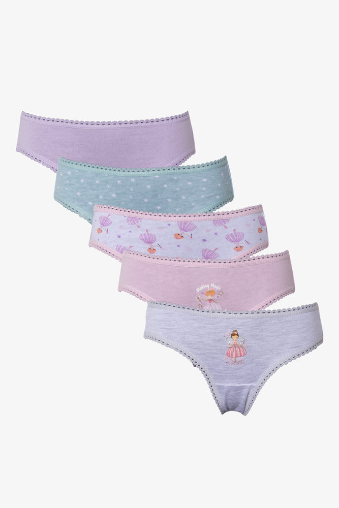 5 Pack Bikini Panties Lilac
