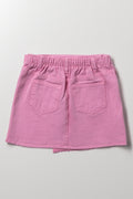 Stud Wrap Skirt Pink (2)