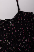 Strappy Linen Dress Black (1)