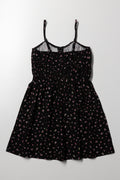 Strappy Linen Dress Black (2)
