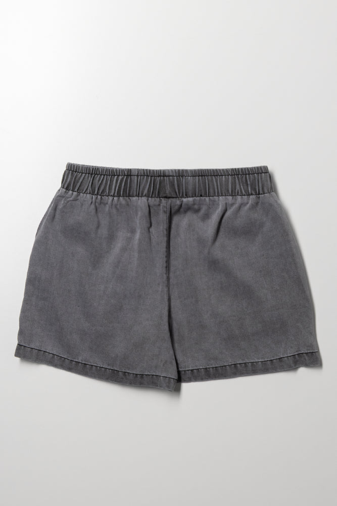Pull On Shorts Grey (2)