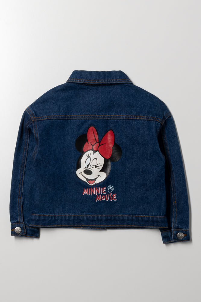 Minnie Mouse Denim Jacket Blue Jackets Knitwear Ackermans