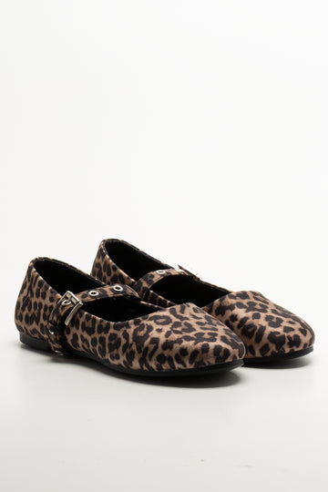 Leopard Print Mary -Jane Pump