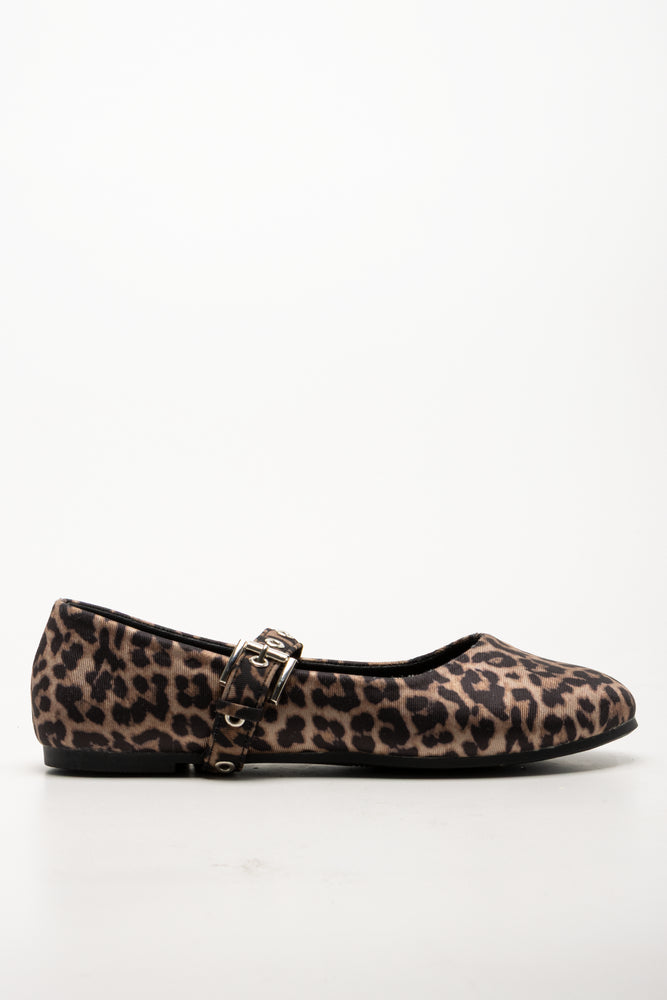 Leopard Print Mary -Jane Pump