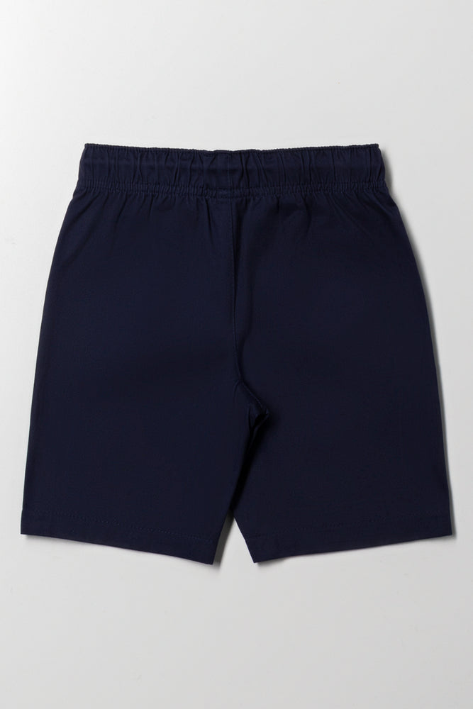 Knit Shorts Navy (3)