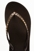 Diamante Flip Flop Brown (4)