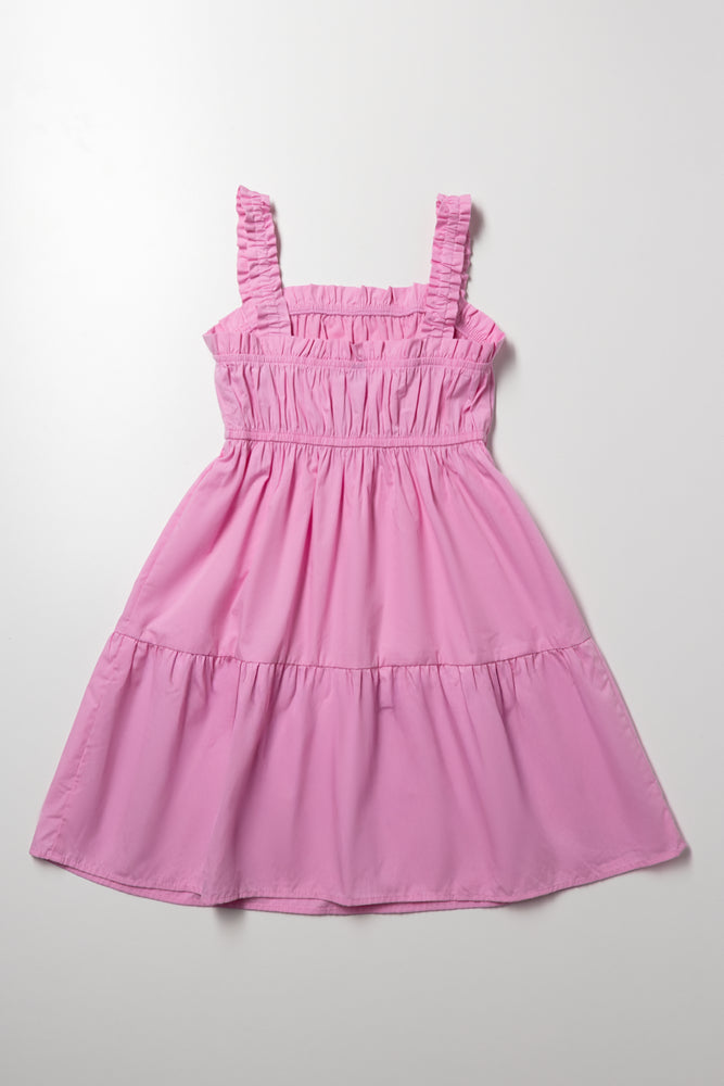 Tiered Dress Pink (2)