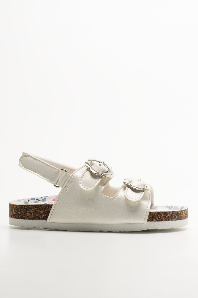 Buckle Sandals White