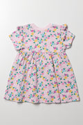 Frill Sleeve Dress Pink (2)