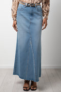 Maxi Denim Skirt Blue (1)