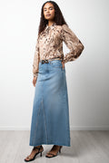 Maxi Denim Skirt Blue (2)