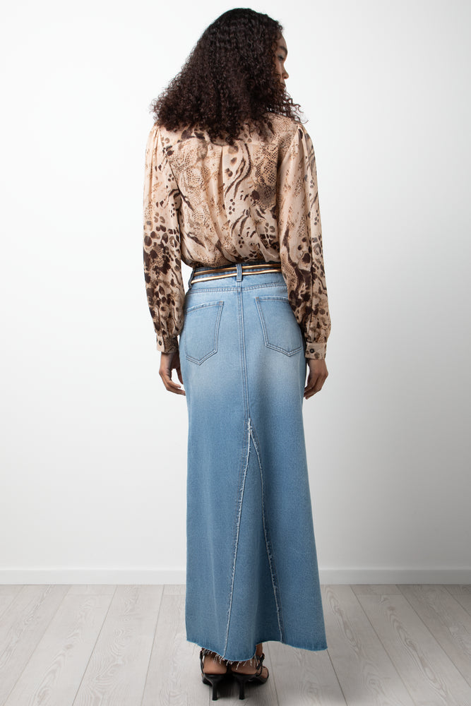 Maxi Denim Skirt Blue (3)