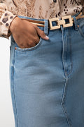 Maxi Denim Skirt Blue (4)