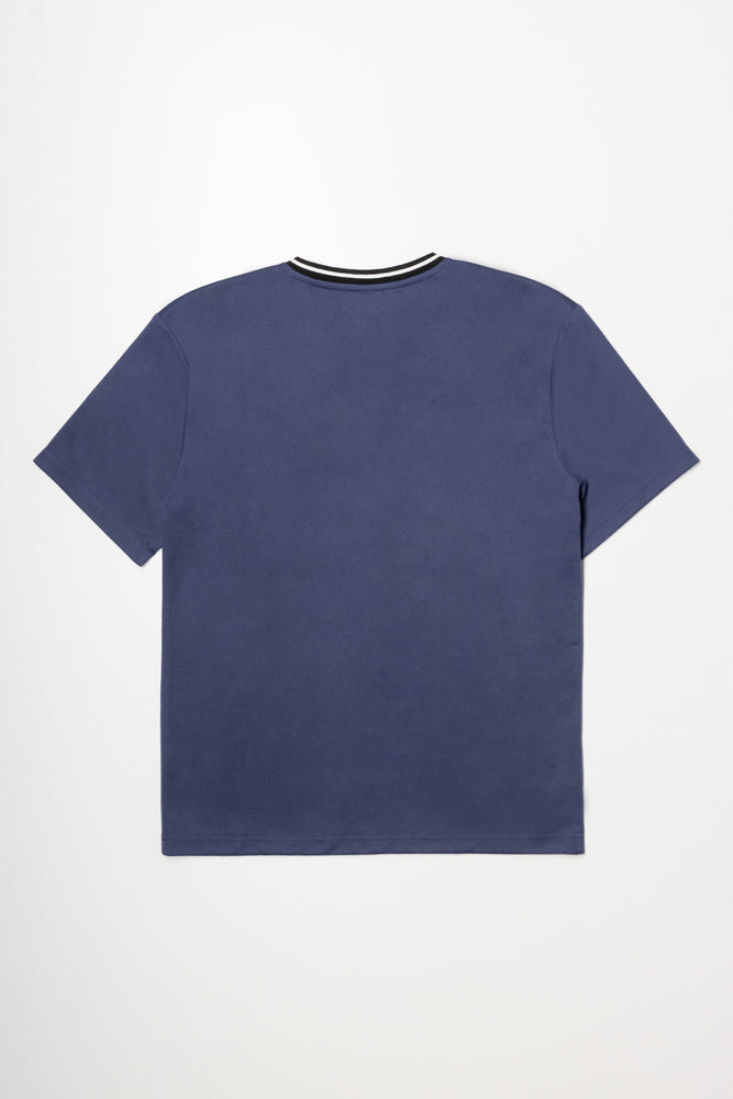 Short Sleeve Soccer T-Shirt Navy (2)