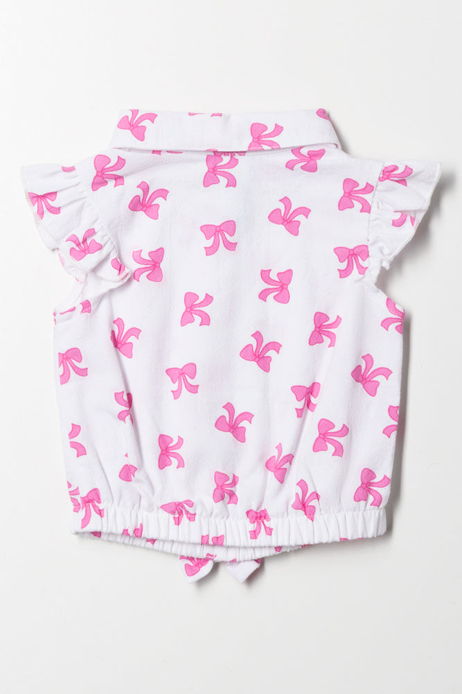 Front Tie Top White (2)