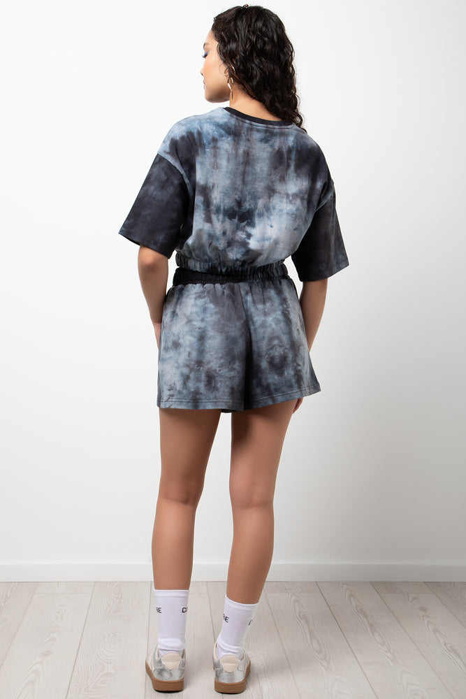 Elasticated Waist T-Shirt Black (2)