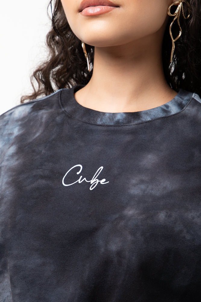 Elasticated Waist T-Shirt Black (3)