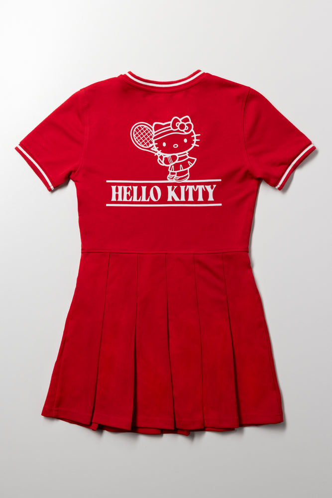 Hello Kitty V-Neck Tennis Dress Red (2)