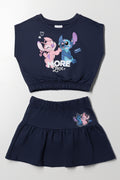 Stitch And Angel Set Navy