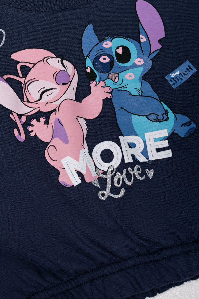 Stitch And Angel Set Navy