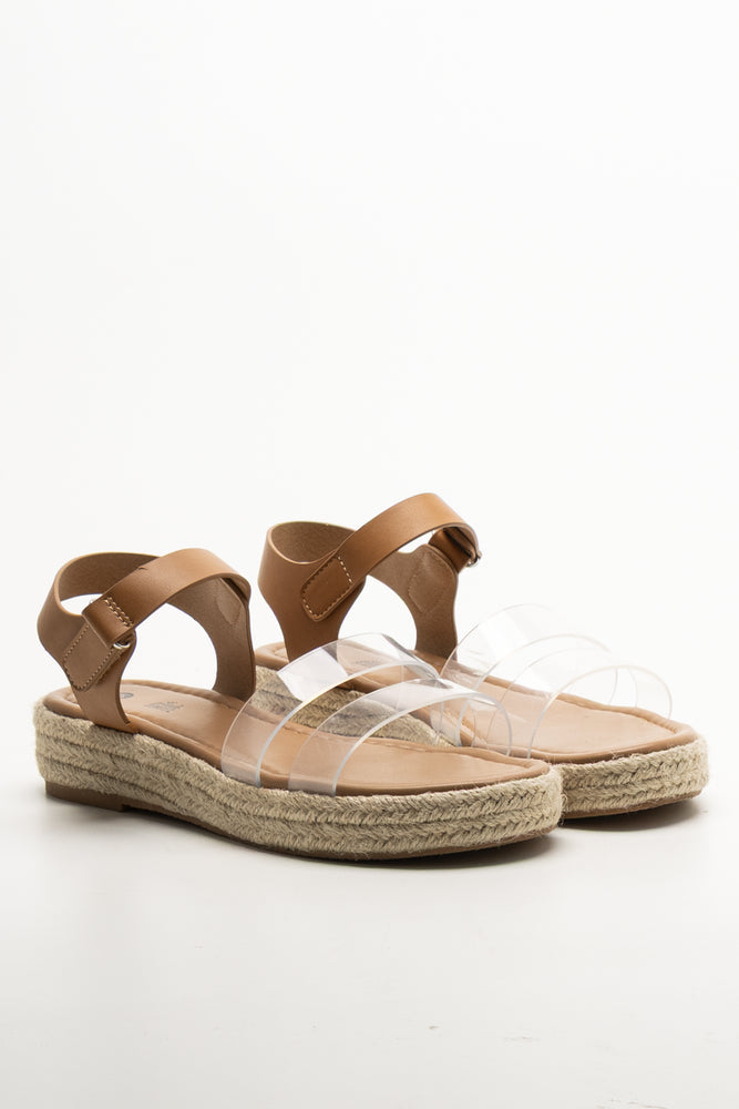 Platform Espadrille Sandals Natural