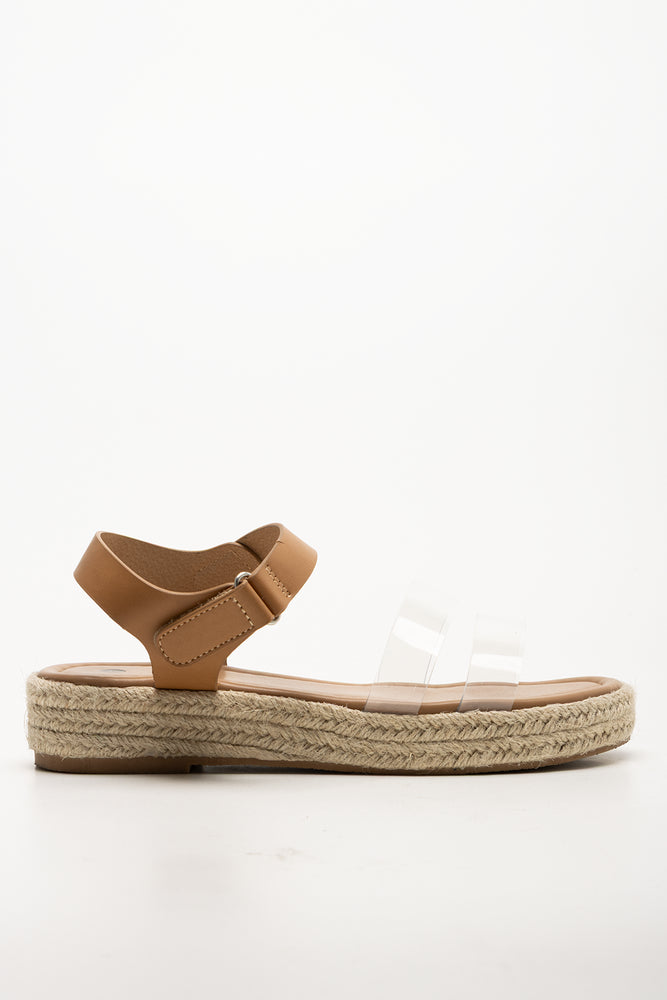 Platform Espadrille Sandals Natural