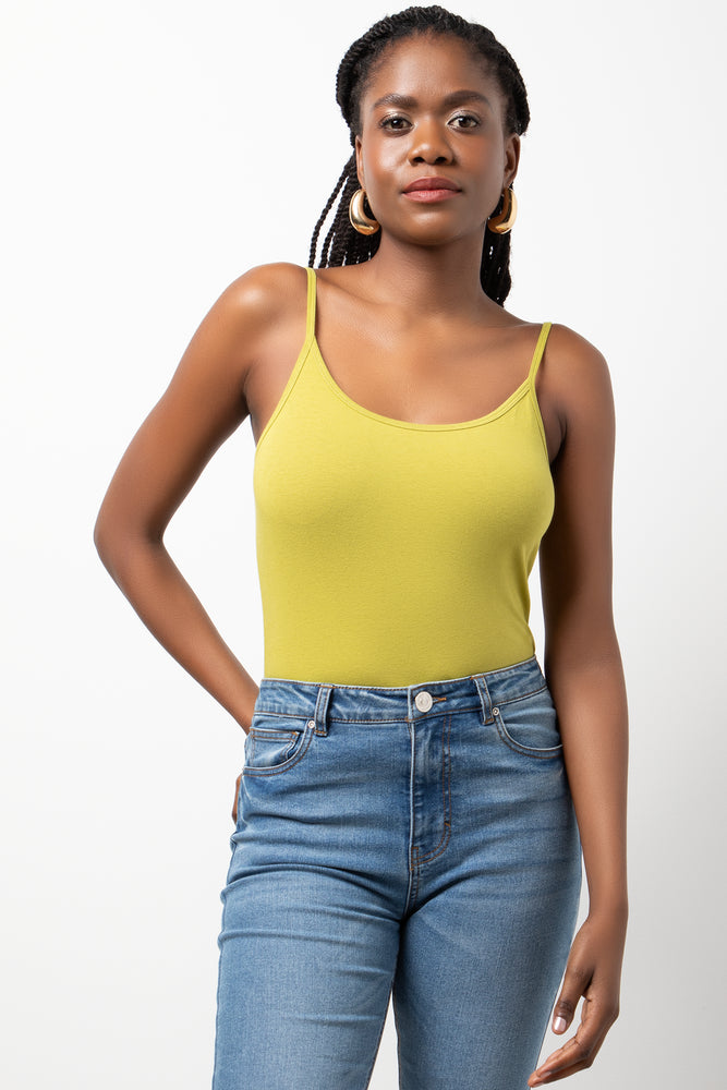 Fitted Cami Yellow