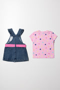 Denim Pinni Set Pink (3)