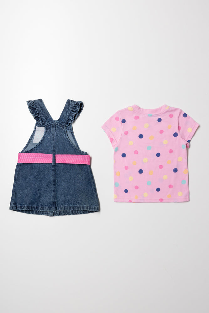 Denim Pinni Set Pink (3)