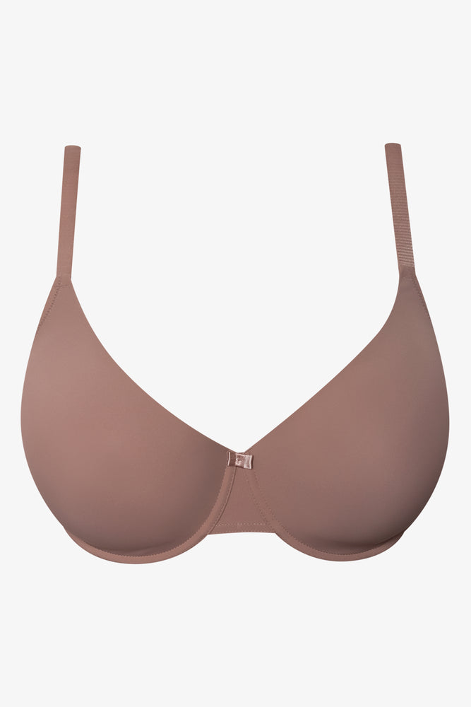 Plus Size 2 Pack T-Shirt Bra Natural And Brown