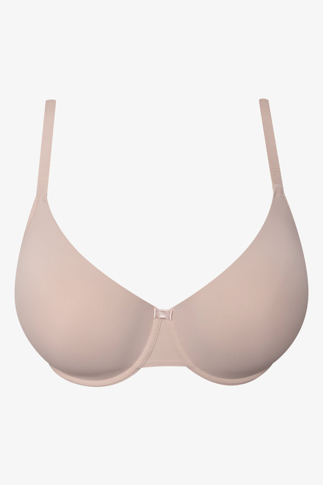 Plus Size 2 Pack T-Shirt Bra Natural And Brown (2)