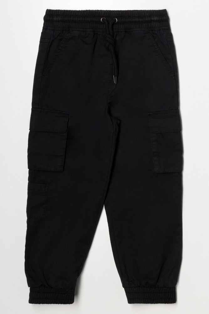 Cargo Joggers Black