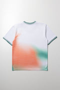 Ombre Sporty Short Sleeve T-Shirt Orange (3)