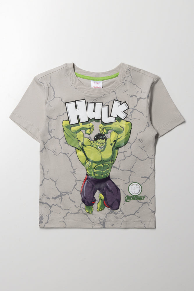 Hulk Short Sleeve T-Shirt Light Grey