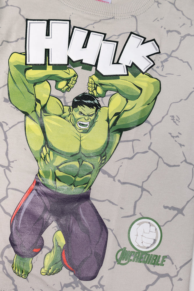 Hulk Short Sleeve T-Shirt Light Grey