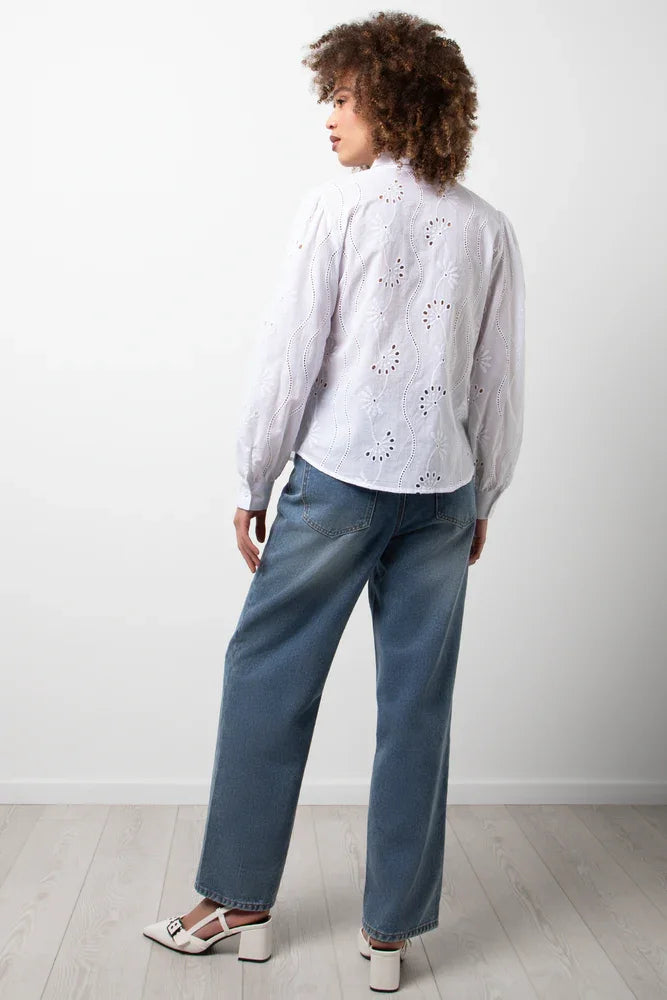 Anglaise Long Sleeve Shirt White (2)