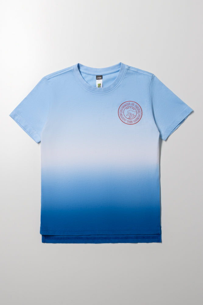 Tie Dye Short Sleeve T-Shirt Blue