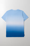 Tie Dye Short Sleeve T-Shirt Blue (2)