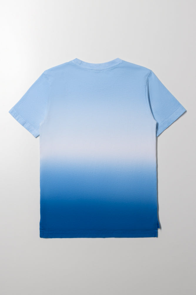 Tie Dye Short Sleeve T-Shirt Blue (2)