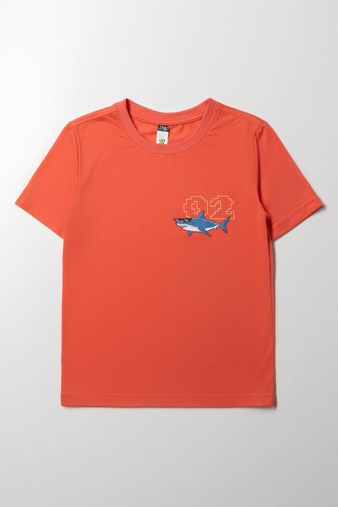 Shark T-Shirt Orange